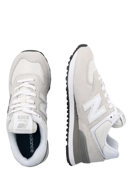 New balance Nízke tenisky svetlosivá krémová / sivobéžová biela
