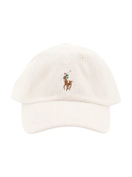 Czapka z daszkiem z wyhaftowanym logo Polo Ralph Lauren biała