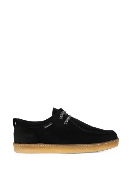 Pantofi loafer Ps Paul Smith cu șireturi din piele de căprioară negru