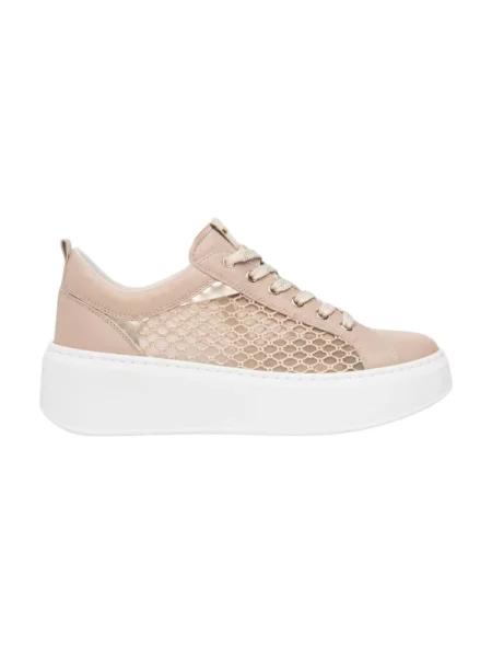 Sneakersy Nerogiardini skórzane różowe
