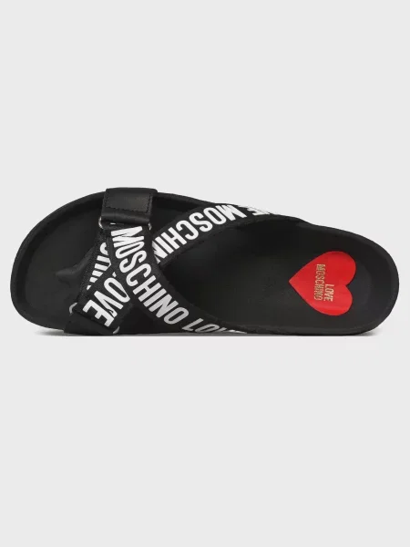 Шлепанцы Love Moschino черные