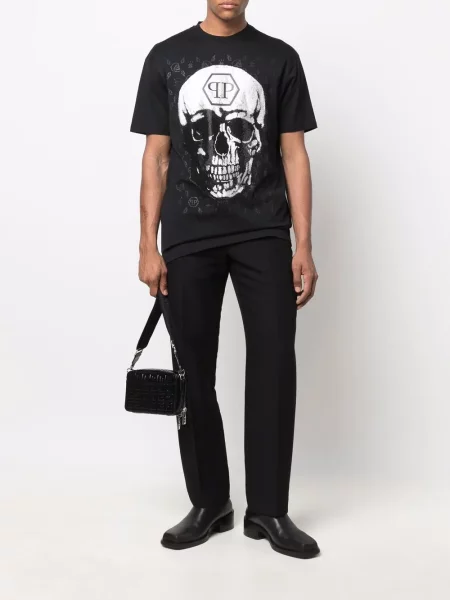 Marškinėliai Philipp Plein juoda