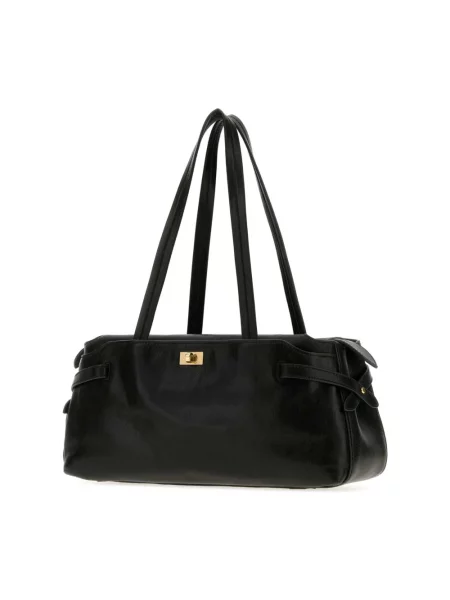 Torebka bagietka Anya Hindmarch skórzana czarna