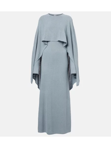 Rochie maxi Toteme de mătase de costum albastru