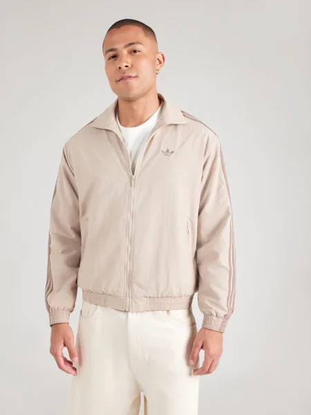 ADIDAS ORIGINALS Prechodná bunda Firebird krémová / tmavobéžová