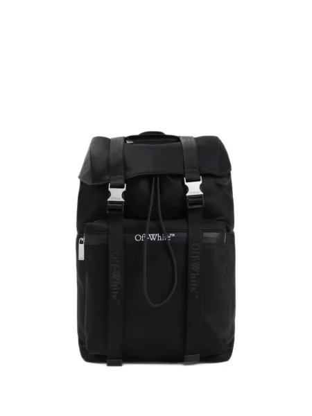 Rucsac Off-white cu imagine cu cataramă alb