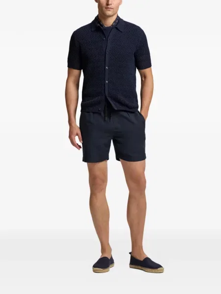 Шорти Ralph Lauren Purple Label с връзки синьо