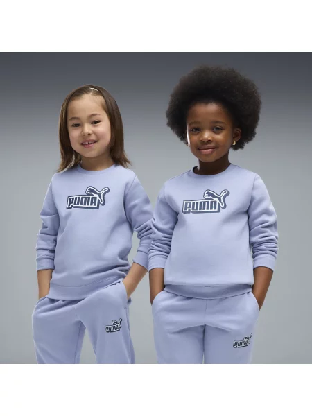 PUMA dres z bluzą z okrągłym dekoltem Essentials Logo Lab Odzież niebieski