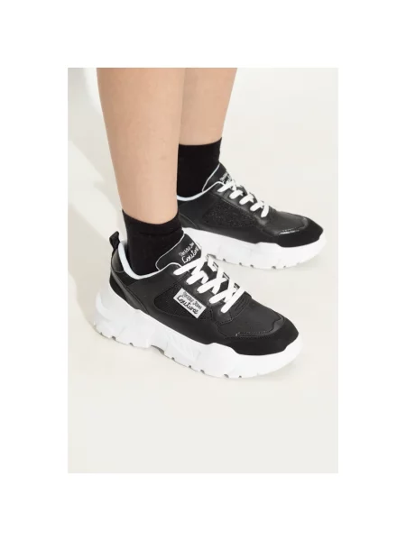 Sneakersy Versace Jeans Couture z logo czarne