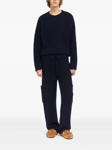 Pantaloni Alanui tricotate albastru