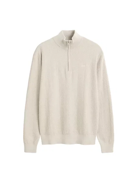 Sweter z golfem Gant beżowy