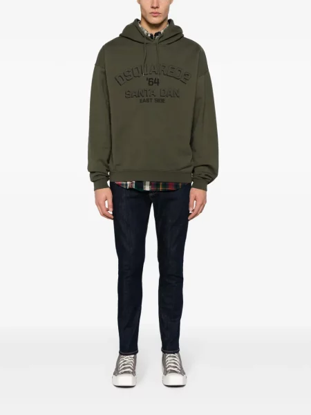 Skinny jeansy skinny Dsquared2 niebieskie
