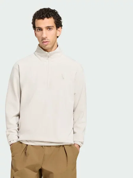 Флісова кофта adidas Adidas Essentials комбінований верх бежевий