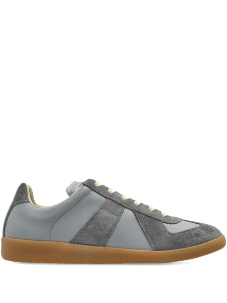 Sneakerși Maison Margiela cu șireturi din dantelă gri