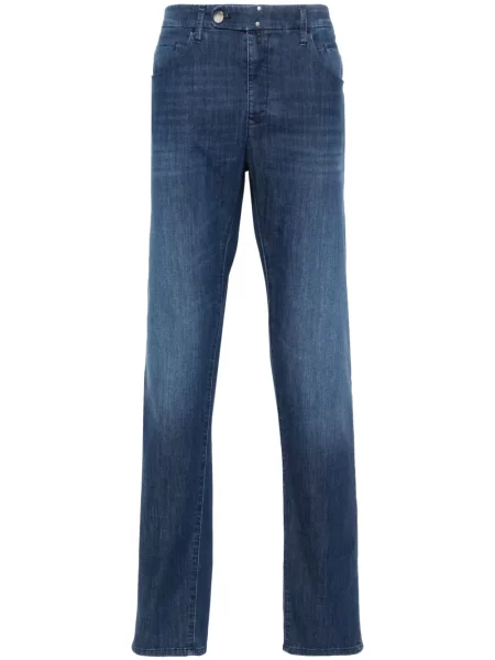Заужени дънки Incotex синьо