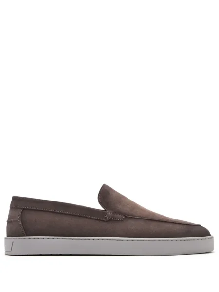 Pantofi loafer Magnanni din piele de căprioară slip-on maro