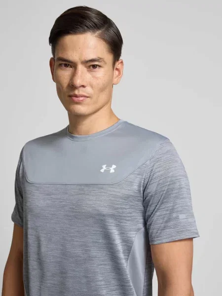 Koszulka Under Armour z nadrukiem z okrągłym dekoltem szara