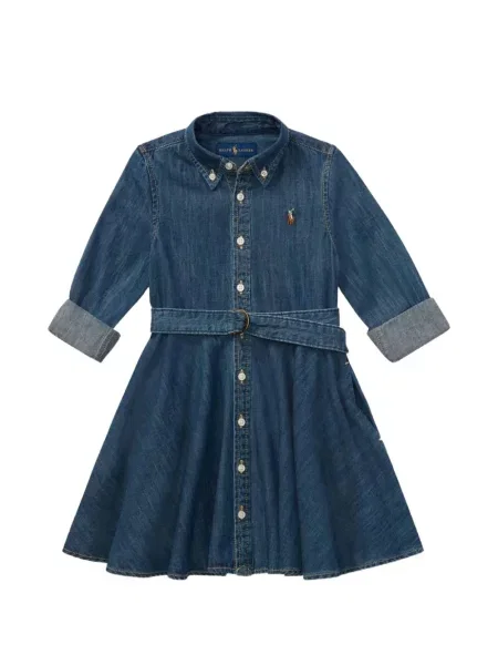 Džinsinė suknelė Polo Ralph Lauren mėlyna