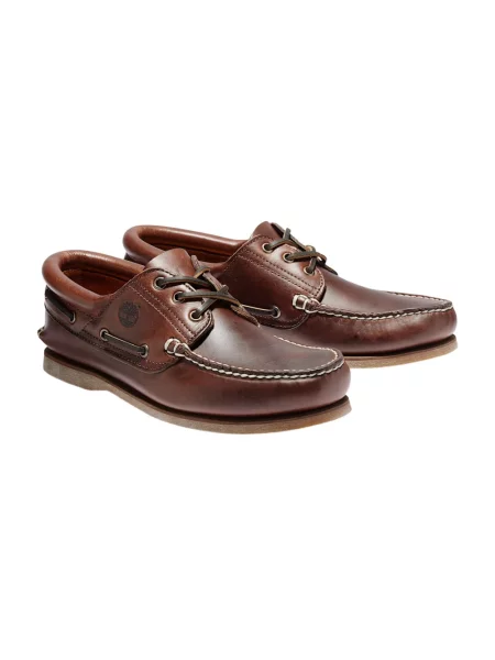 Półbuty Timberland skórzane klasyczne brązowe