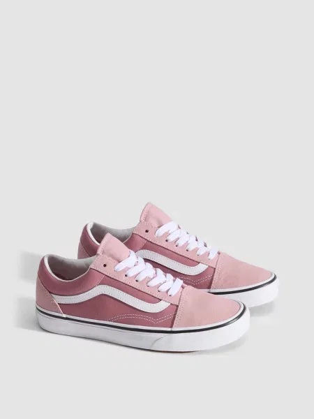 Замшевые кеды Vans розовые