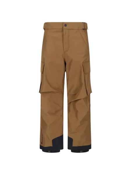 Spodnie cargo Moncler Grenoble z logo brązowe