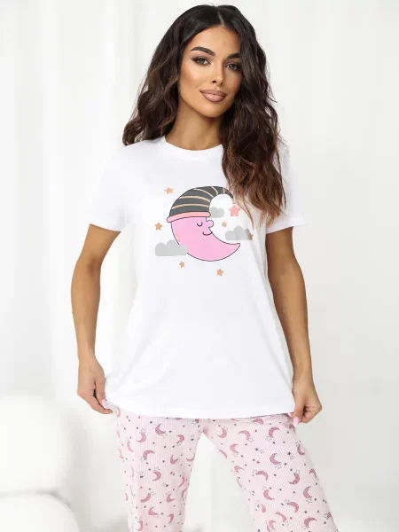 Pižama Calimera bela