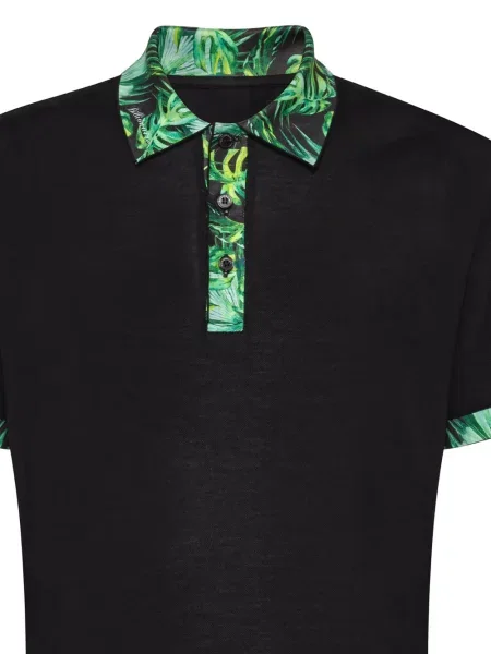Tricou polo Billionaire cu imagine negru