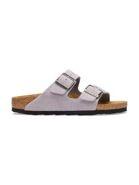 Birkenstock šľapky pánske semišové Arizona Suede Leather fialová
