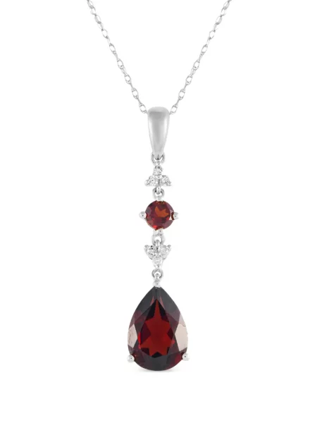 Pandantiv Lb Exclusive cu garnet alb