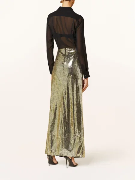 Dolce & Gabbana Spódnica Z Cekinami gold złota