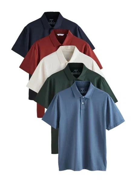 Next Majica nočno modra / opal / temno zelena / rjasto rdeča / naravno bela