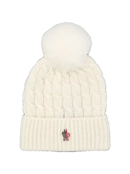Căciulă Moncler Grenoble tricotate alb