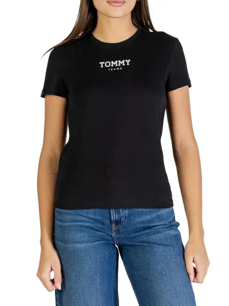 Koszulka Tommy Hilfiger Jeans czarna