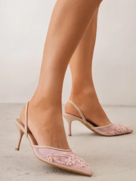Pantofi stiletto Laraidina roz
