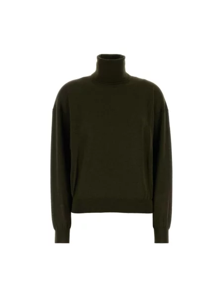 Sweter Saint Laurent wełniany zielony