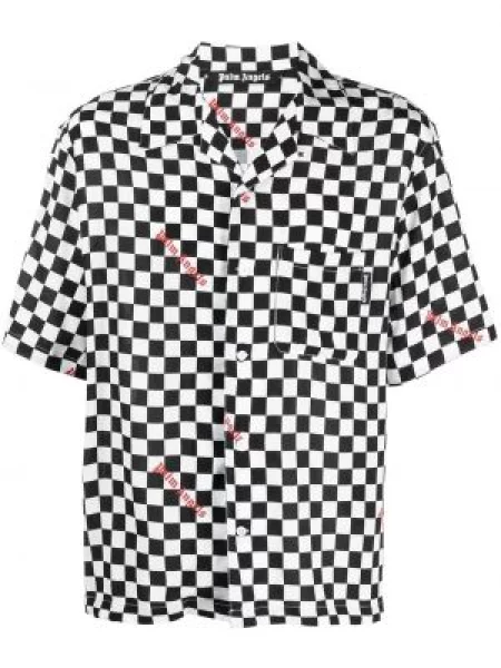 Cămașă Palm Angels cu imagine negru