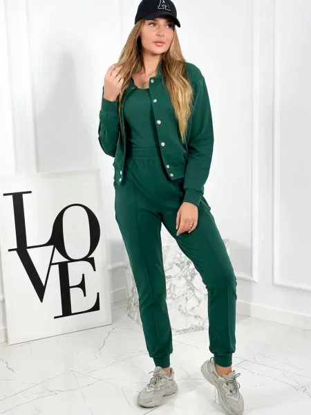 Pantaloni Kesi cu tepi verde