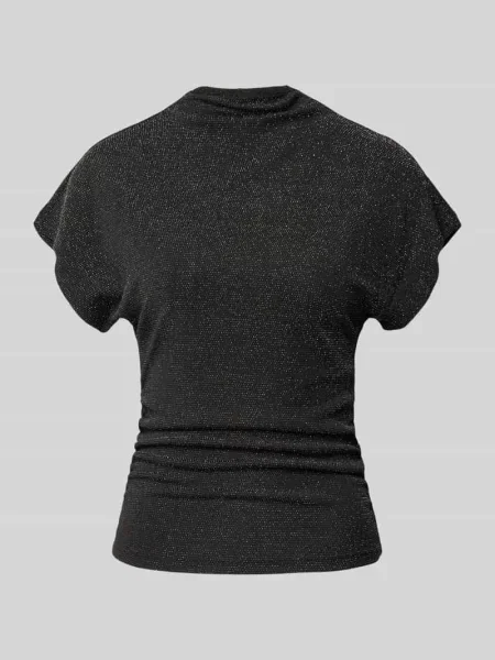 T-shirt z efektem błyszczącym Vero Moda czarna