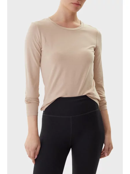 Лонгслів Ea7 Emporio Armani бежевий