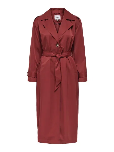 ONLY Palton de primăvară-toamnă ONLLINE ruginiu roșu