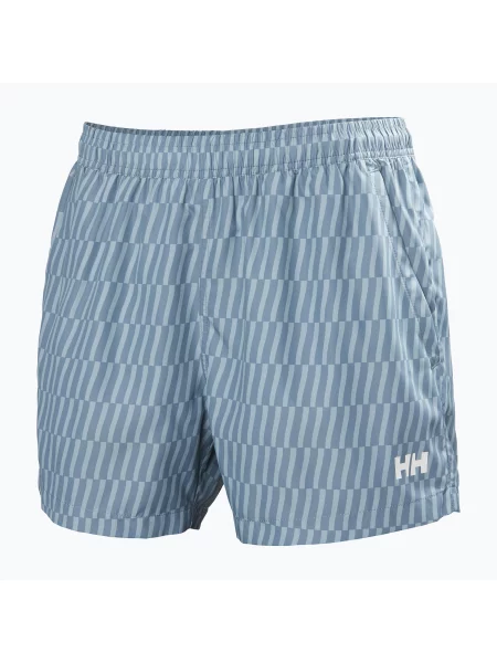 Pantaloni scurți de navigație pentru bărbați Helly Hansen Newport Trunk washed navy offset stripe albastru închis