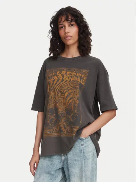 Billabong T-Shirt Σκούρο Regular Fit γκρι