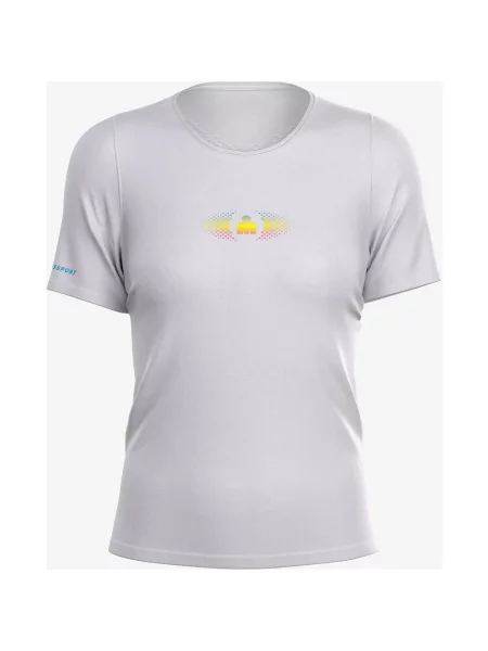 Koszulka z krótkim rękawem Compressport Training Ironman XS biały