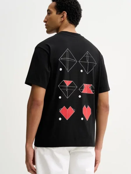 HUGO tricou din Dalentin negru