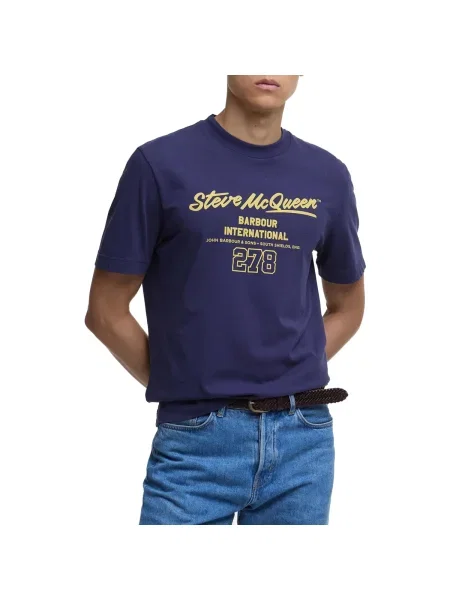 Tricou Barbour albastru