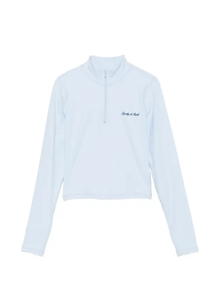 Top Sporty & Rich cu imagine albastru