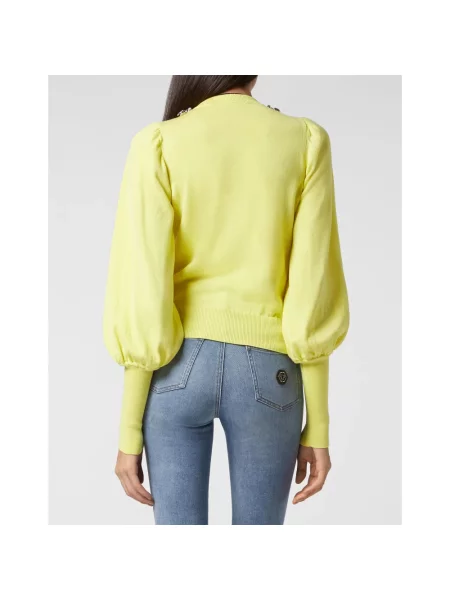 Sweter Philipp Plein żółty