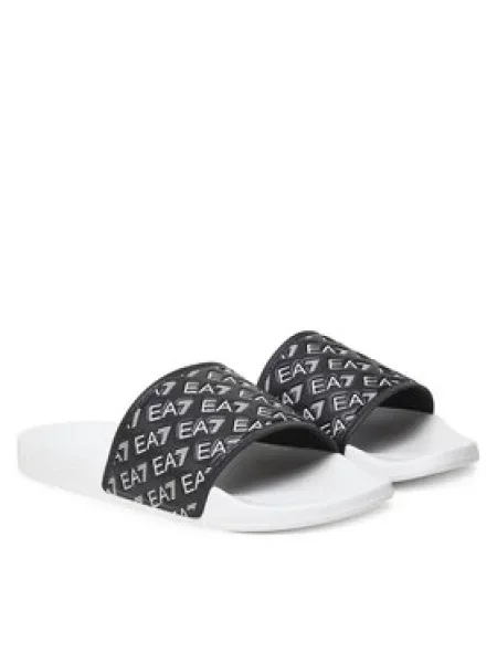 Pantofle Ea7 Emporio Armani bílé