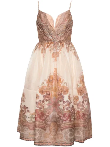 Rochie midi Zimmermann până la genunchi de costum