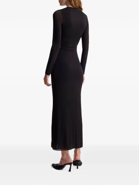Rochie midi Fforme cu volane negru